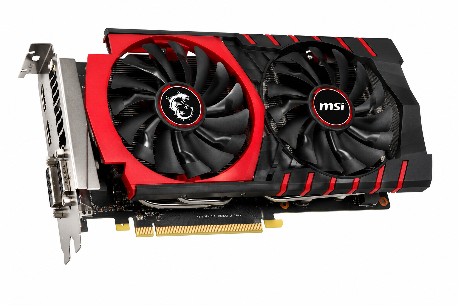 Illustrated reconstruction representing the former MSI GeForce GTX 970 Gaming 4G